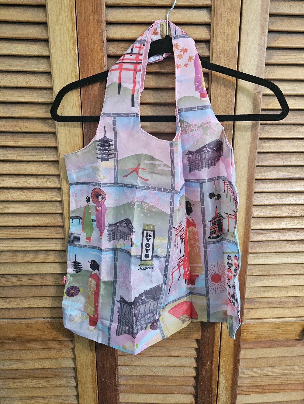 NOREN Japonorama Kyoto Reusable Tote Japan Souvenir Foldable Shopper Polyester